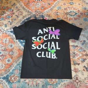 Anti Social Social Club Shell Shock Tee - Men's Size Medium - FW22 - Black- NWT!